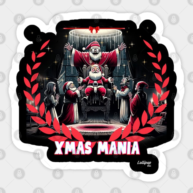 Spectral Saint's Cursed Santa Fligh - A Xmas December Claus Sticker by LollipopINC